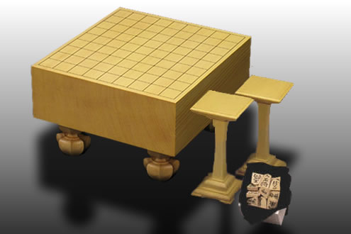 将棋盤新榧4寸+将棋駒上彫セット 将棋盤新榧4寸+将棋駒上彫セット
